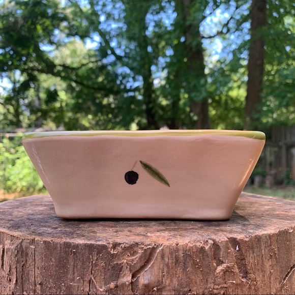 Noemi Ceramiche olive leaf rectangular plate - Picture 4 of 14